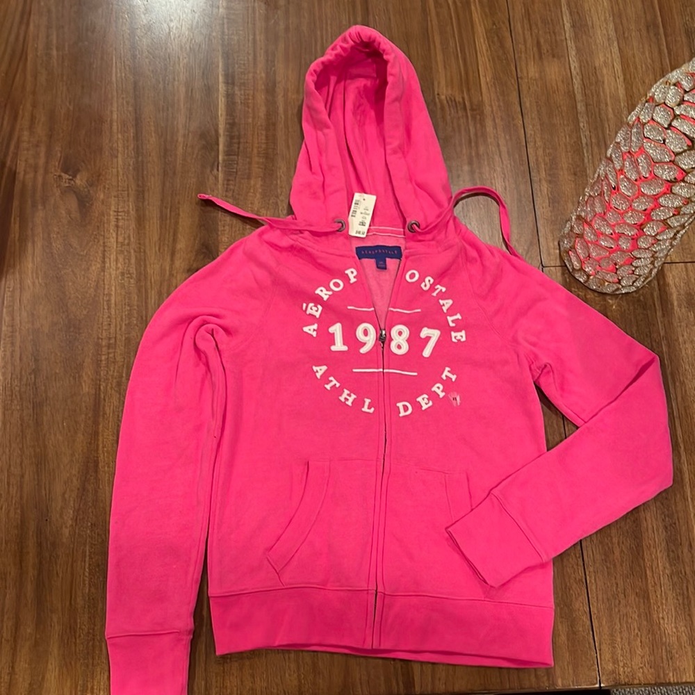 Aeropostale 1987 ATHL DEPT Full-Zip Hoodie sweater